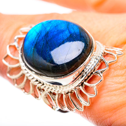 Labradorite Rings handcrafted by Ana Silver Co - RING131301