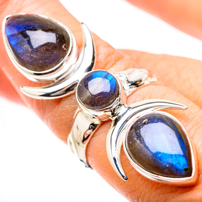Labradorite Rings handcrafted by Ana Silver Co - RING131302
