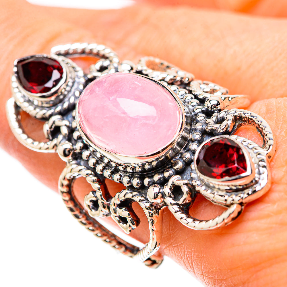 Morganite Rings handcrafted by Ana Silver Co - RING131305