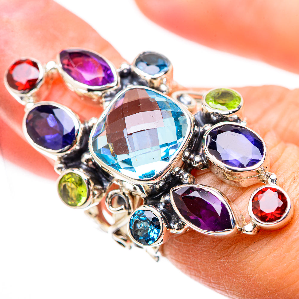 Blue Topaz Rings handcrafted by Ana Silver Co - RING131312