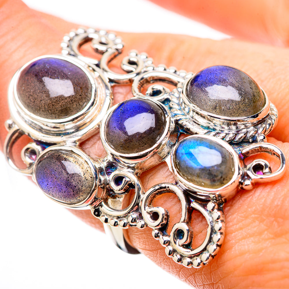 Labradorite Rings handcrafted by Ana Silver Co - RING131313