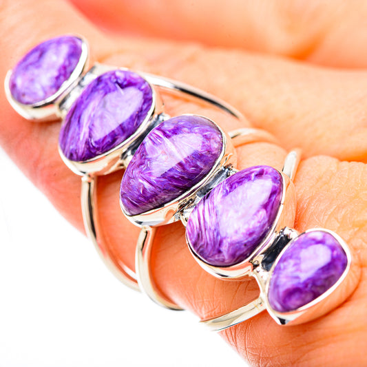 Charoite Rings handcrafted by Ana Silver Co - RING131316