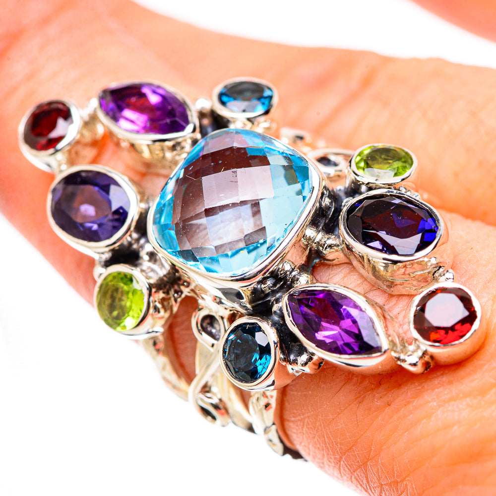 Blue Topaz Rings handcrafted by Ana Silver Co - RING131319