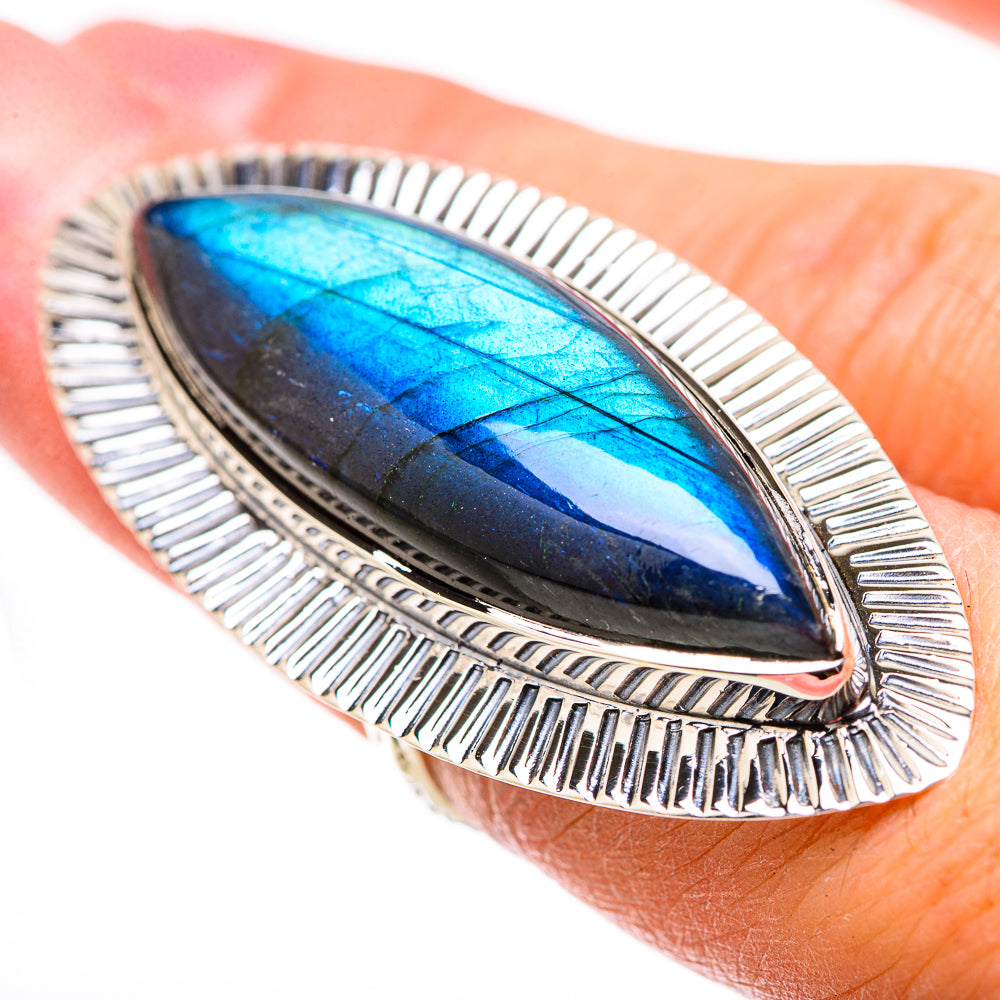 Labradorite Rings handcrafted by Ana Silver Co - RING131323