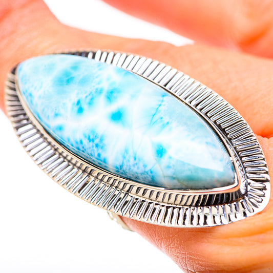 Larimar Rings handcrafted by Ana Silver Co - RING131324