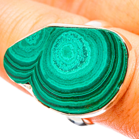 Malachite Rings handcrafted by Ana Silver Co - RING131333