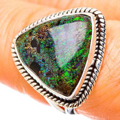 Andamooka Opal Rings handcrafted by Ana Silver Co - RING131341