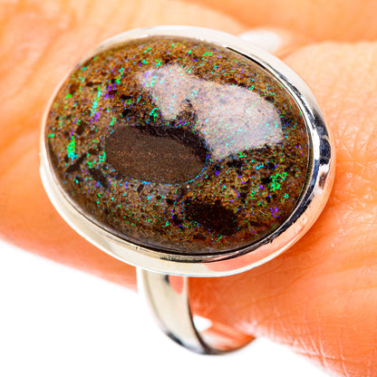 Andamooka Opal Rings handcrafted by Ana Silver Co - RING131342