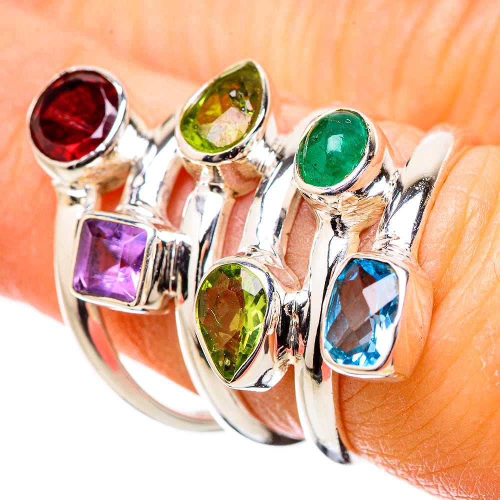 Garnet Rings handcrafted by Ana Silver Co - RING131354