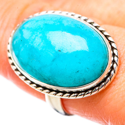 Peruvian Amazonite Rings handcrafted by Ana Silver Co - RING131359