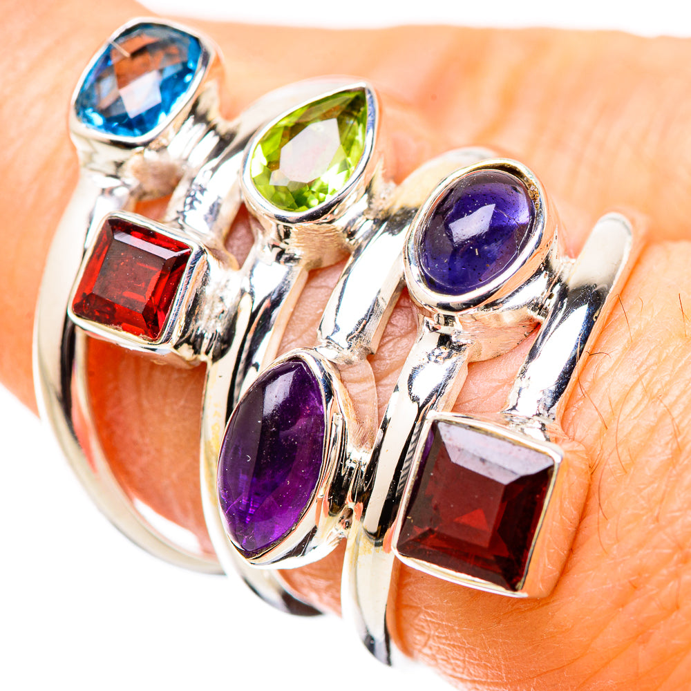 Garnet Rings handcrafted by Ana Silver Co - RING131368