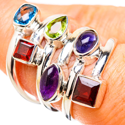 Garnet Rings handcrafted by Ana Silver Co - RING131368