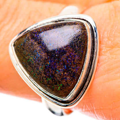 Andamooka Opal Rings handcrafted by Ana Silver Co - RING131369