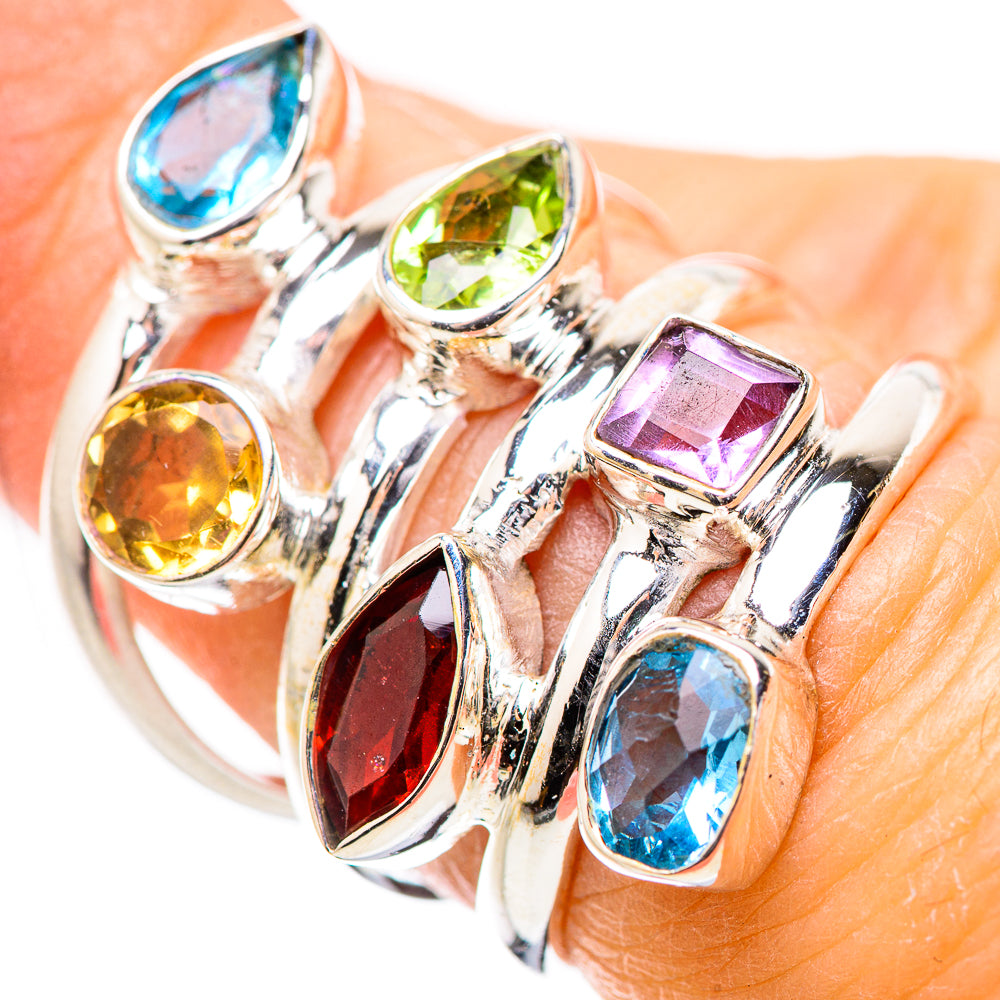 Garnet Rings handcrafted by Ana Silver Co - RING131377