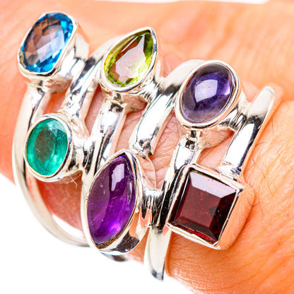 Garnet Rings handcrafted by Ana Silver Co - RING131384