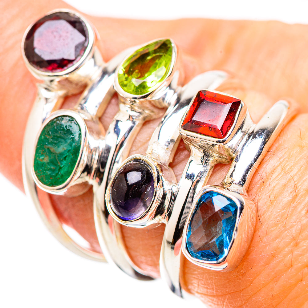 Garnet Rings handcrafted by Ana Silver Co - RING131385
