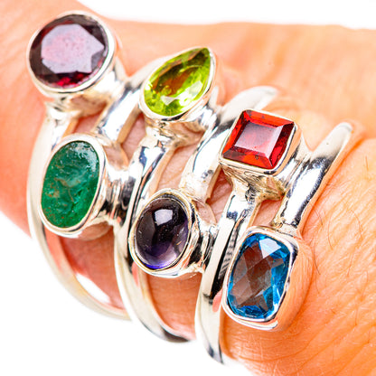 Garnet Rings handcrafted by Ana Silver Co - RING131385