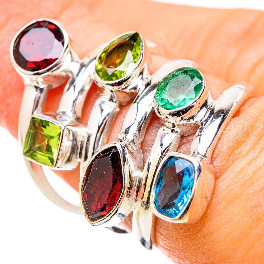 Garnet Rings handcrafted by Ana Silver Co - RING131388