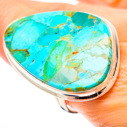 Chrysocolla Rings handcrafted by Ana Silver Co - RING131396