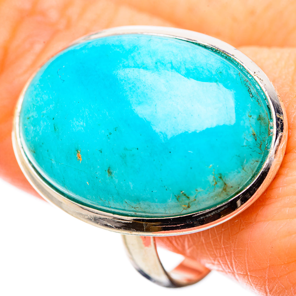 Peruvian Amazonite Rings handcrafted by Ana Silver Co - RING131397
