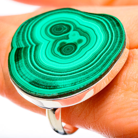 Malachite Rings handcrafted by Ana Silver Co - RING131398