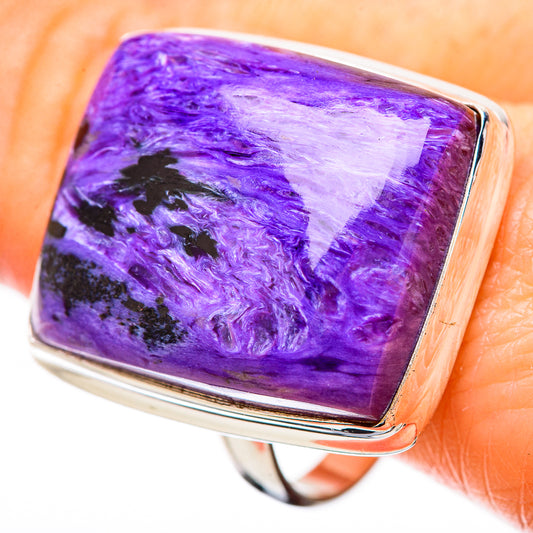 Charoite Rings handcrafted by Ana Silver Co - RING131402