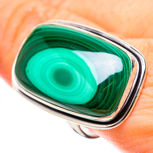 Malachite Rings handcrafted by Ana Silver Co - RING131413