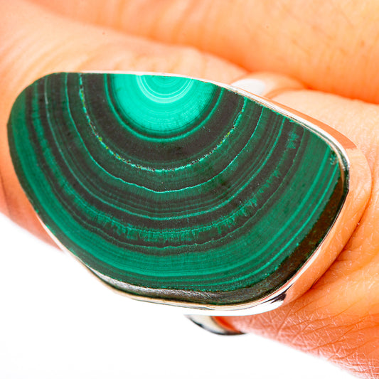 Malachite Rings handcrafted by Ana Silver Co - RING131414