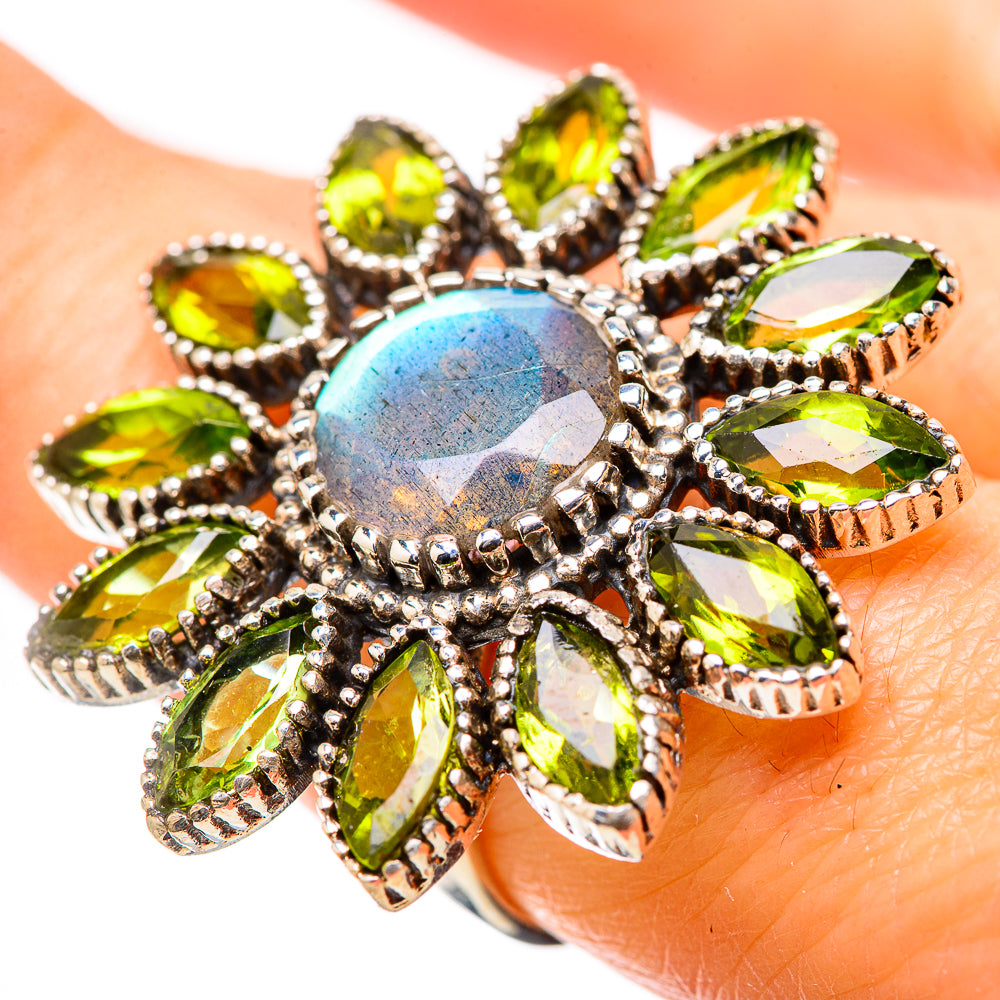 Labradorite Rings handcrafted by Ana Silver Co - RING131415