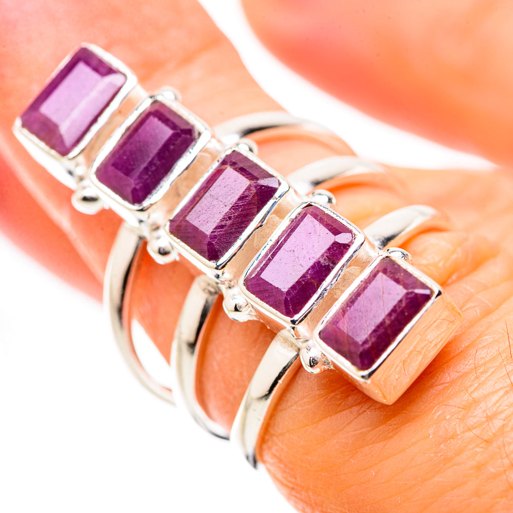 Ruby Rings handcrafted by Ana Silver Co - RING131417