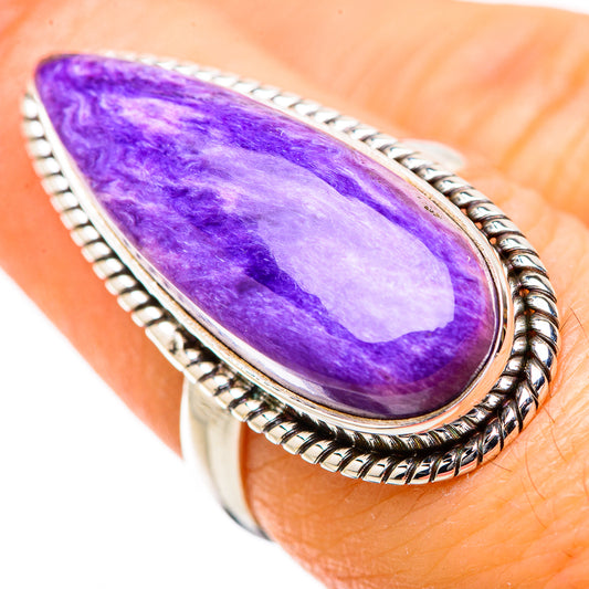 Charoite Rings handcrafted by Ana Silver Co - RING131418