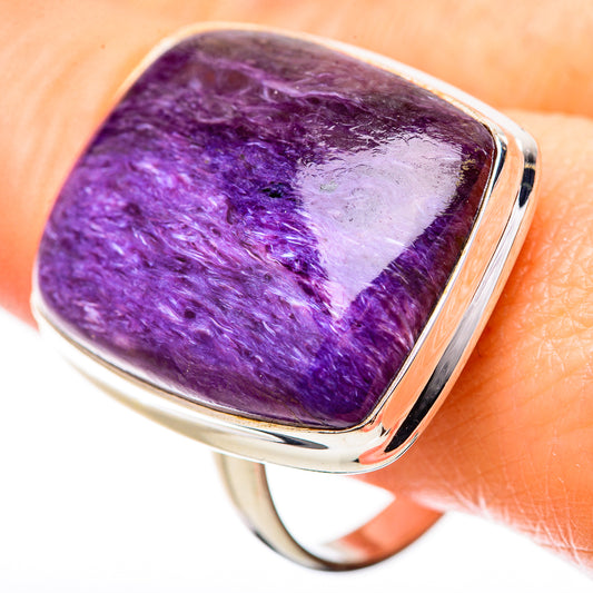Charoite Rings handcrafted by Ana Silver Co - RING131419