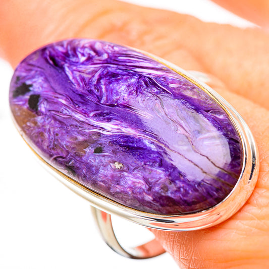 Charoite Rings handcrafted by Ana Silver Co - RING131420