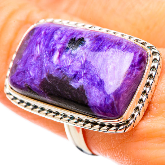 Charoite Rings handcrafted by Ana Silver Co - RING131436