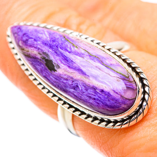 Charoite Rings handcrafted by Ana Silver Co - RING131437