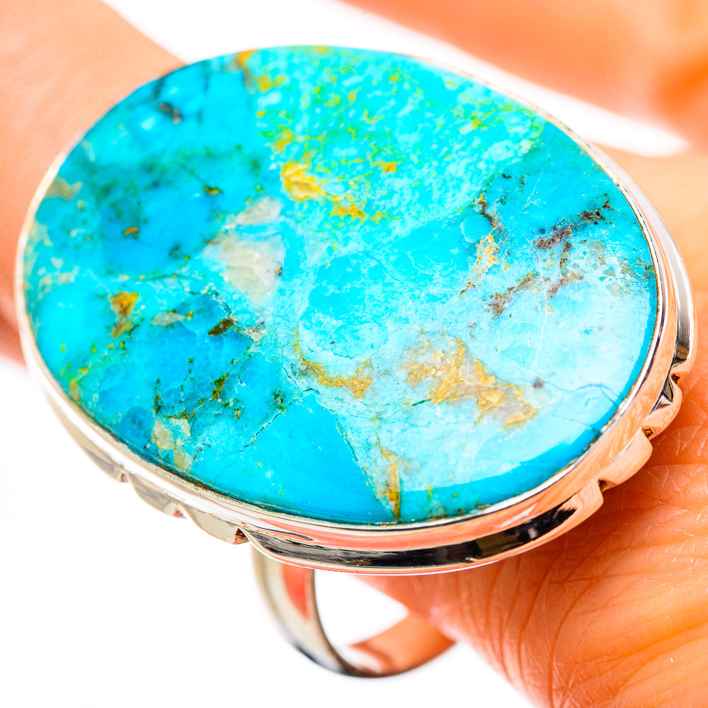 Chrysocolla Rings handcrafted by Ana Silver Co - RING131444