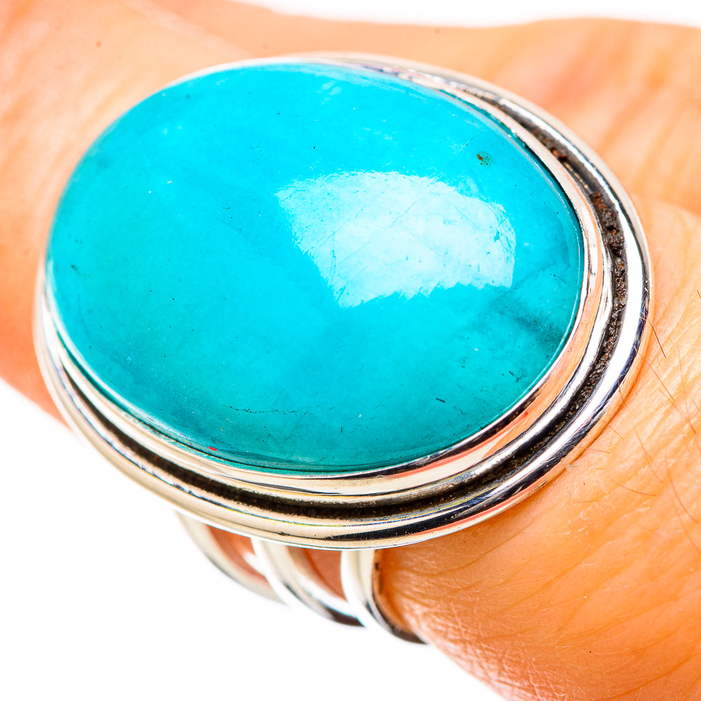 Peruvian Amazonite Rings handcrafted by Ana Silver Co - RING131466