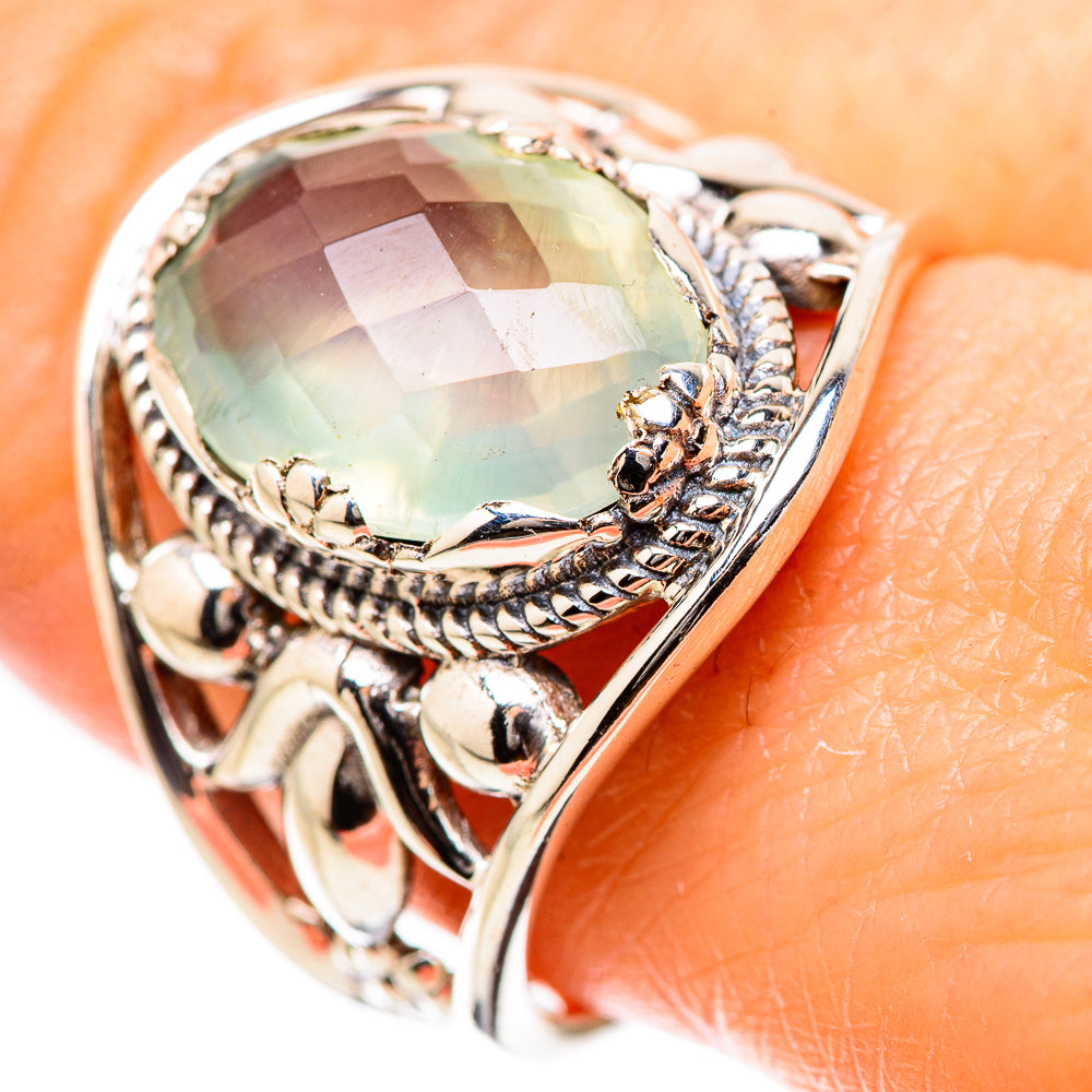 Prehnite Rings handcrafted by Ana Silver Co - RING131469