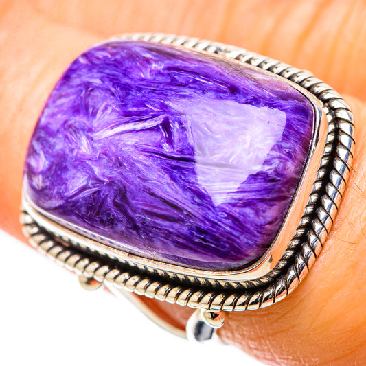 Charoite Rings handcrafted by Ana Silver Co - RING131472