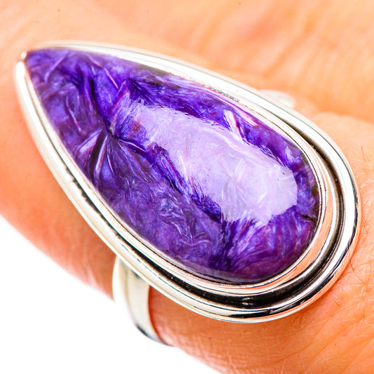 Charoite Rings handcrafted by Ana Silver Co - RING131473