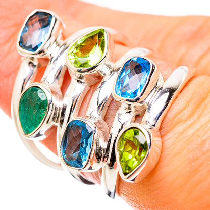 Swiss Blue Topaz Rings handcrafted by Ana Silver Co - RING131478