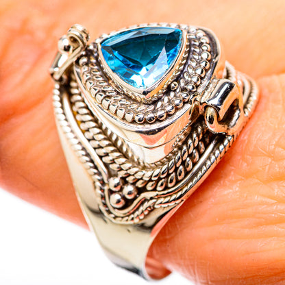 Swiss Blue Topaz Rings handcrafted by Ana Silver Co - RING131481