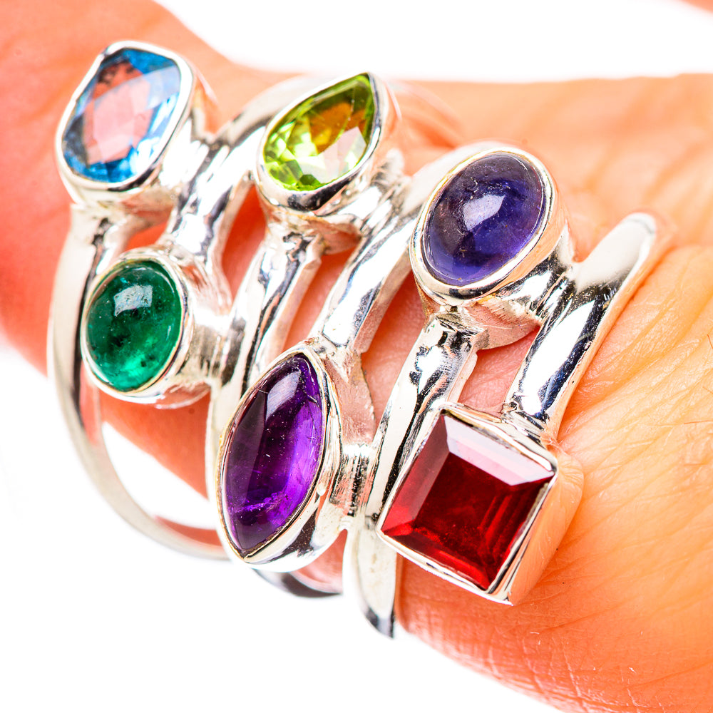 Swiss Blue Topaz Rings handcrafted by Ana Silver Co - RING131488