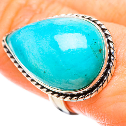 Peruvian Amazonite Rings handcrafted by Ana Silver Co - RING131492