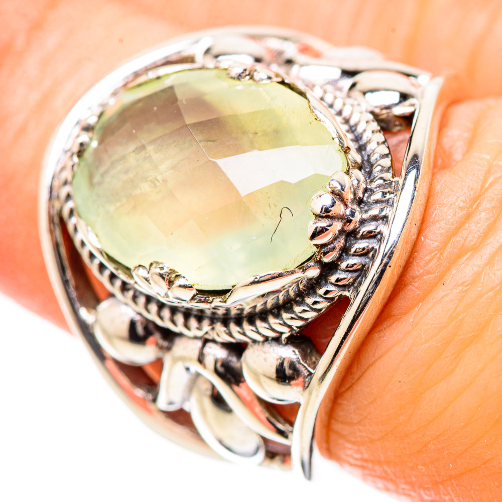 Prehnite Rings handcrafted by Ana Silver Co - RING131494