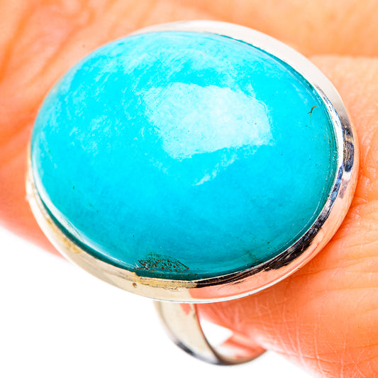 Peruvian Amazonite Rings handcrafted by Ana Silver Co - RING131507
