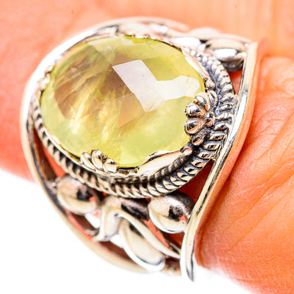 Prehnite Rings handcrafted by Ana Silver Co - RING131509