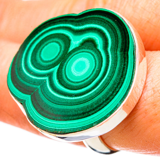Malachite Rings handcrafted by Ana Silver Co - RING131510