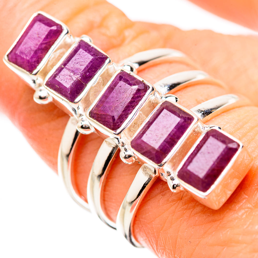 Ruby Rings handcrafted by Ana Silver Co - RING131513