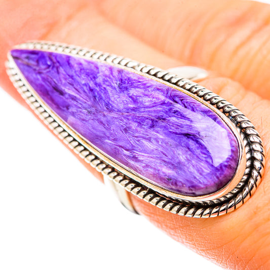 Charoite Rings handcrafted by Ana Silver Co - RING131514